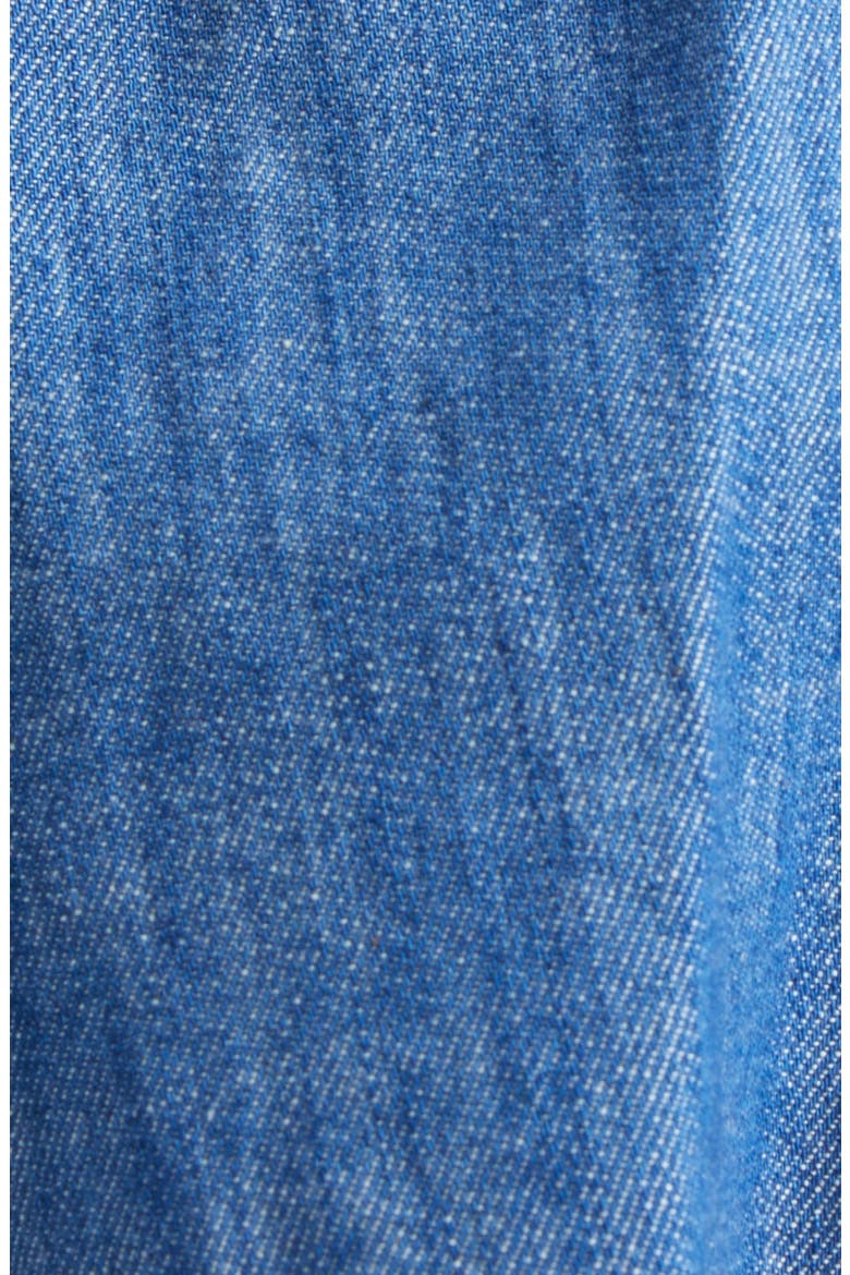 Awaken Lace Trim Denim Shorts, Alternate, color, RAILWAY BLUE