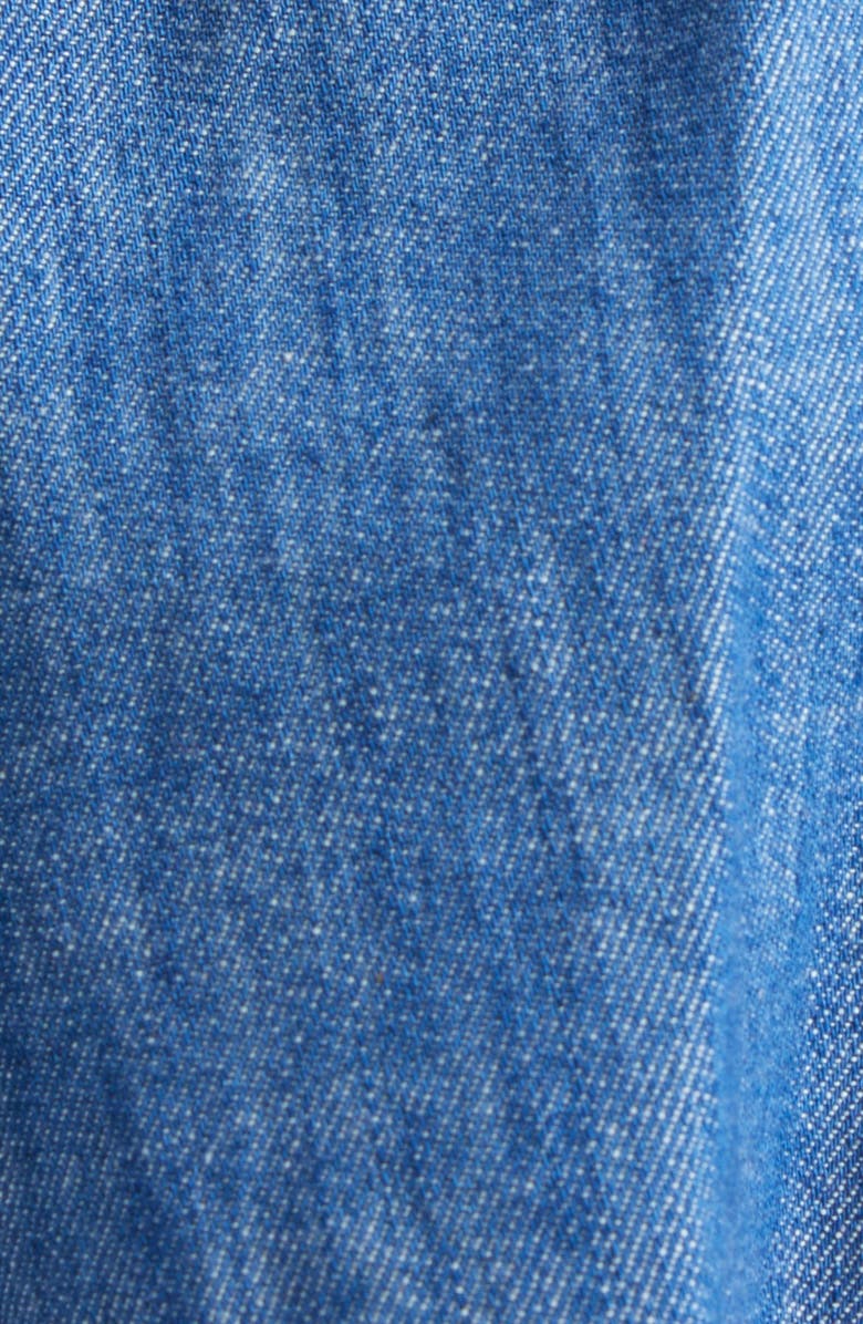 Zimmermann Awaken Lace Trim Denim Shorts, Alternate, color, Railway Blue