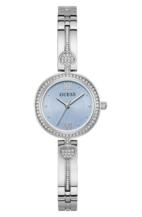 Lovey Crystal Bracelet Watch, 27mm