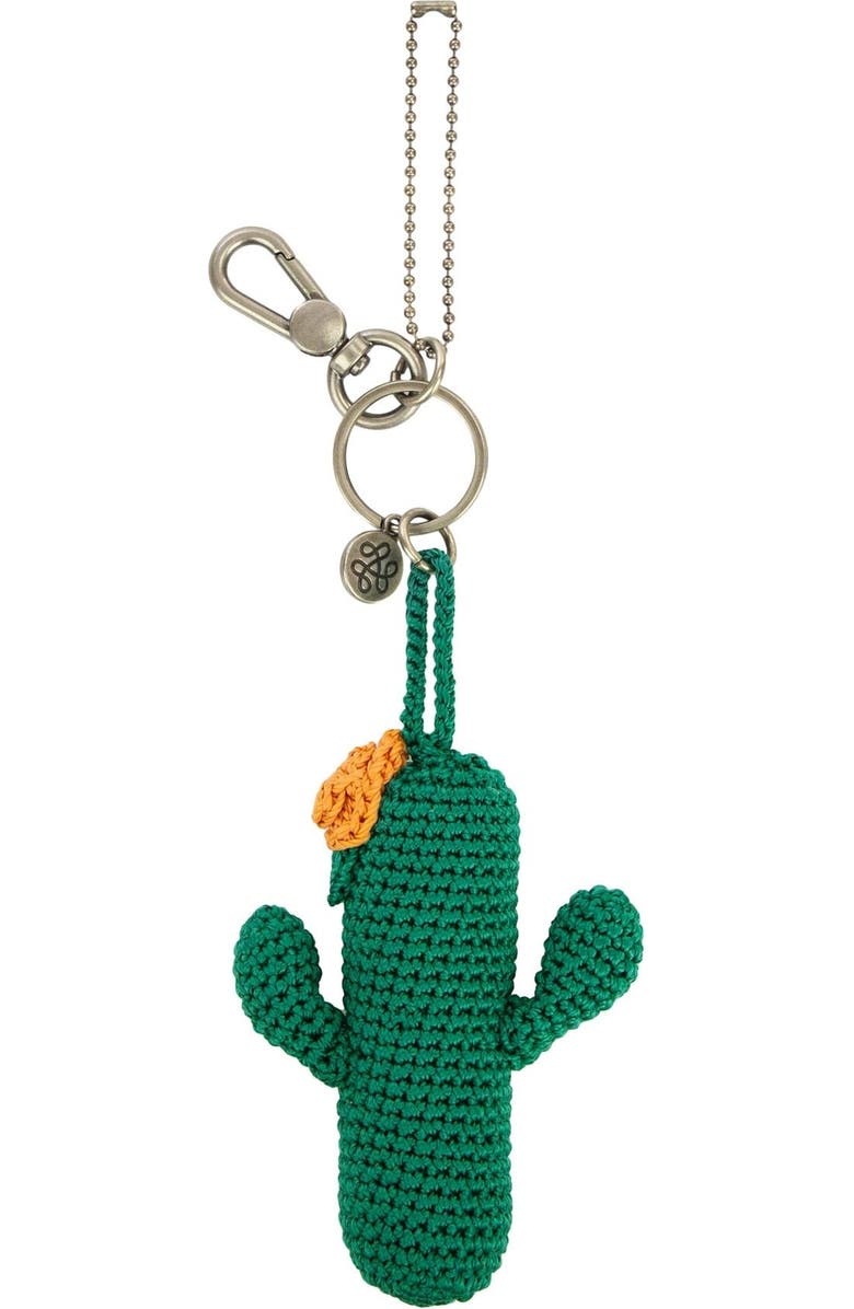 The Sak Yarnicharmz Hand Crochet Dangle - Cactus, Alternate, color,