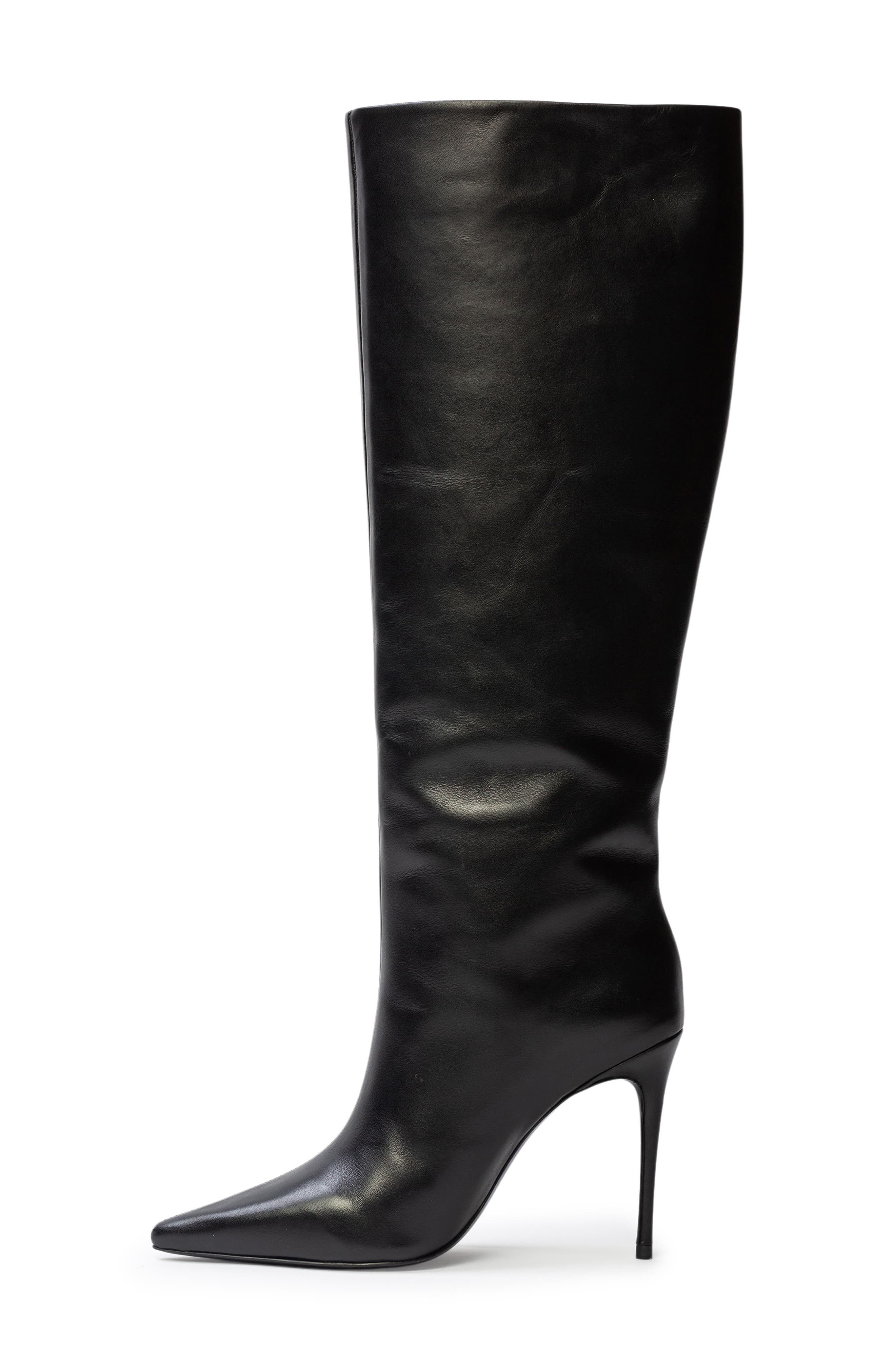 BLACK SUEDE STUDIO Ally Embellished Denim Tall Boot, Alternate, color, 