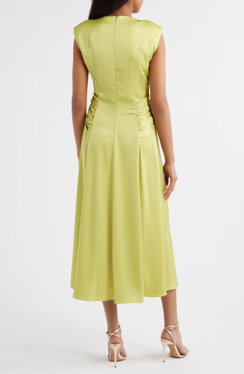 Vince Camuto Twist Front Satin Maxi Dress, Alternate, color, 