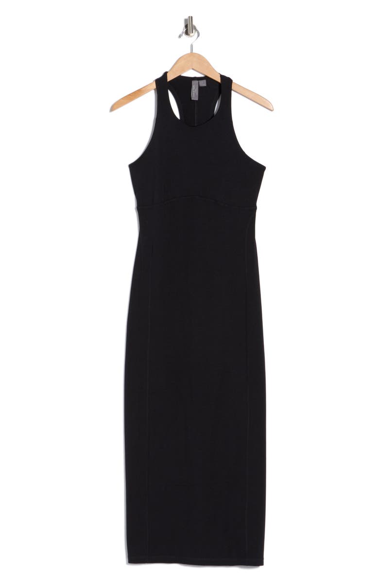 Sweaty Betty Reform Racerback Bodycon Dress, Alternate, color, Black