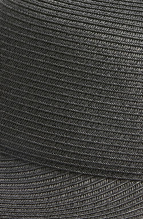 Nordstrom Straw Baseball Cap In Black