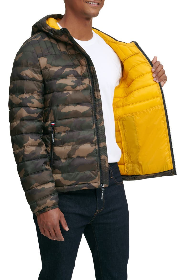 Packable Hooded Puffer Jacket, Alternate, color, CAMOUFLAGE