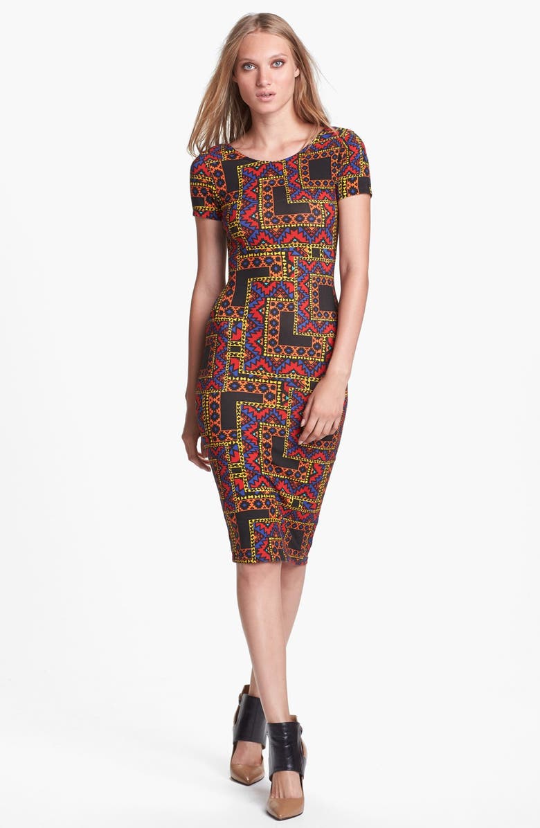 WAYF Body-Con Midi Dress, Main, color, 