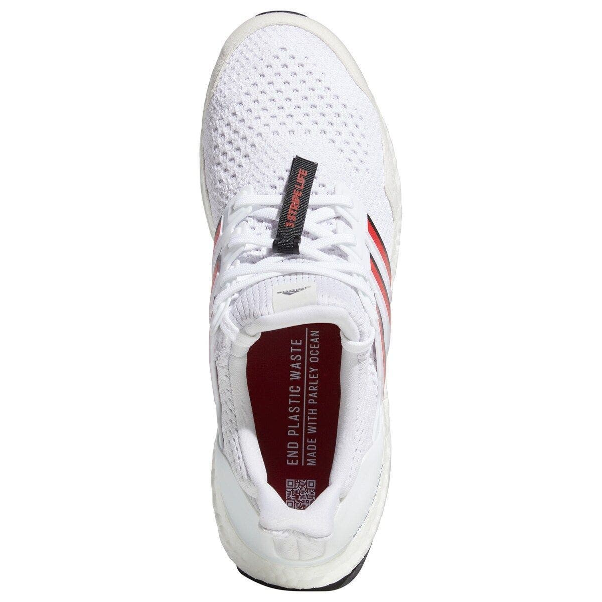 adidas White/Scarlet Nebraska Huskers Ultraboost 1.0 Running Shoe, Alternate, color, 