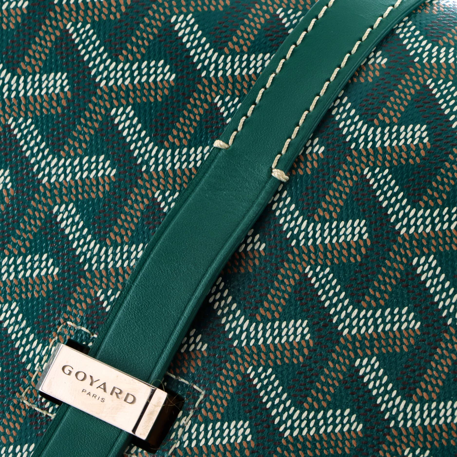 Pre-Owned Goyard Belvedere II Messenger Bag Coated Canvas PM, Alternate, color, Green