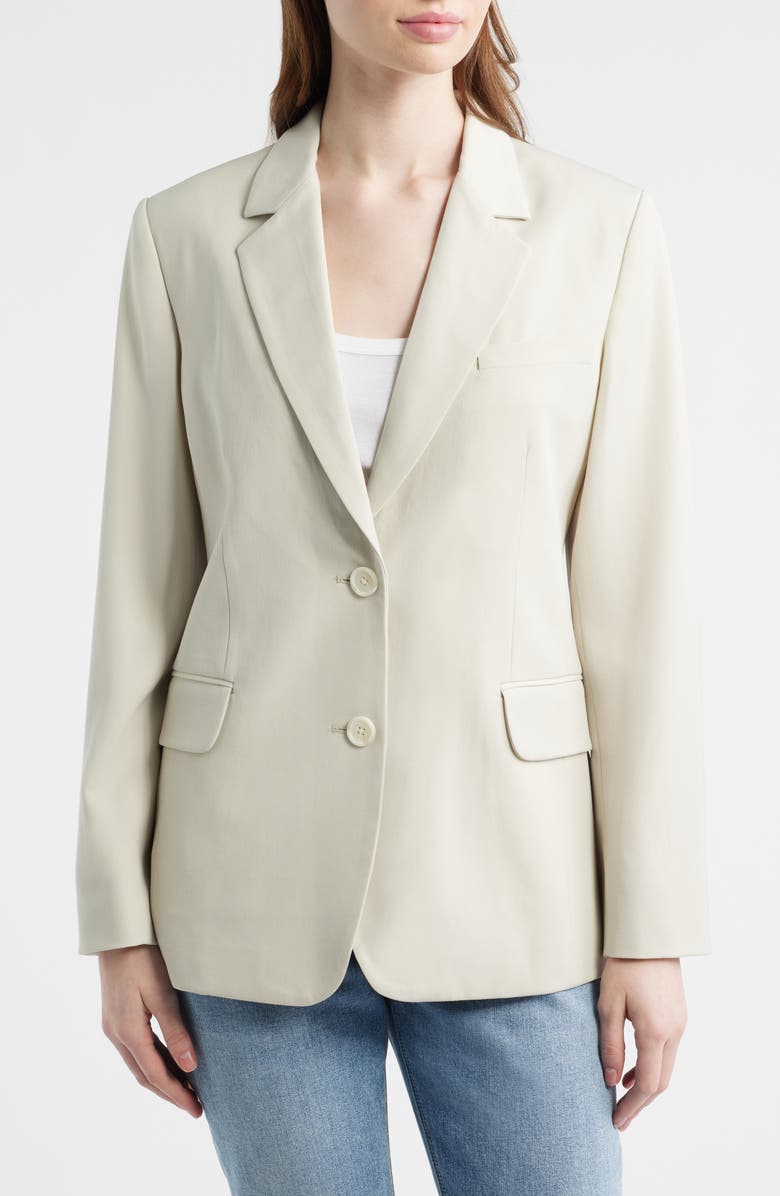 rag & bone Layered Wool Blazer, Alternate, color, Ivory