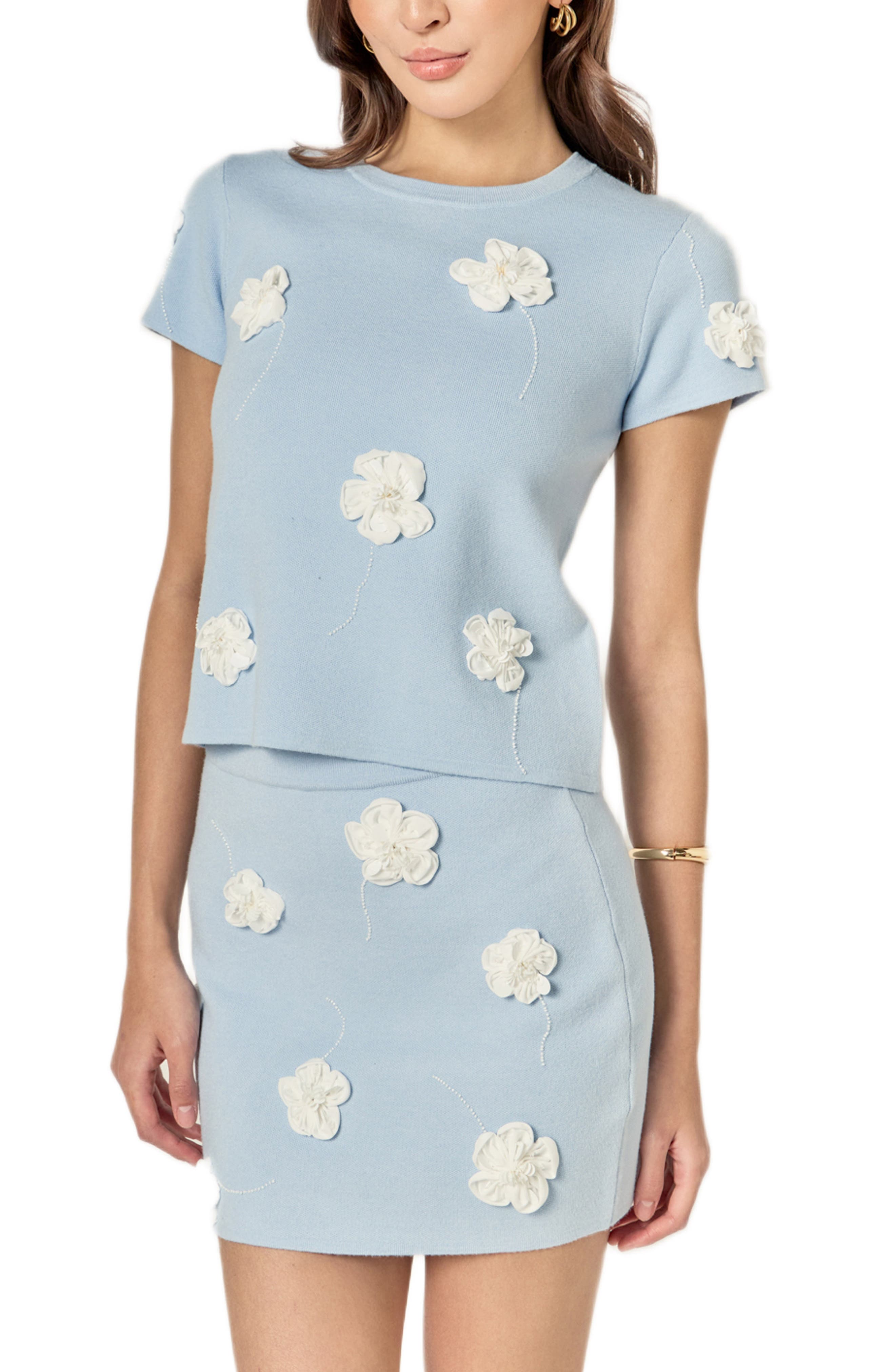 POWDER BLUE/ WHITE