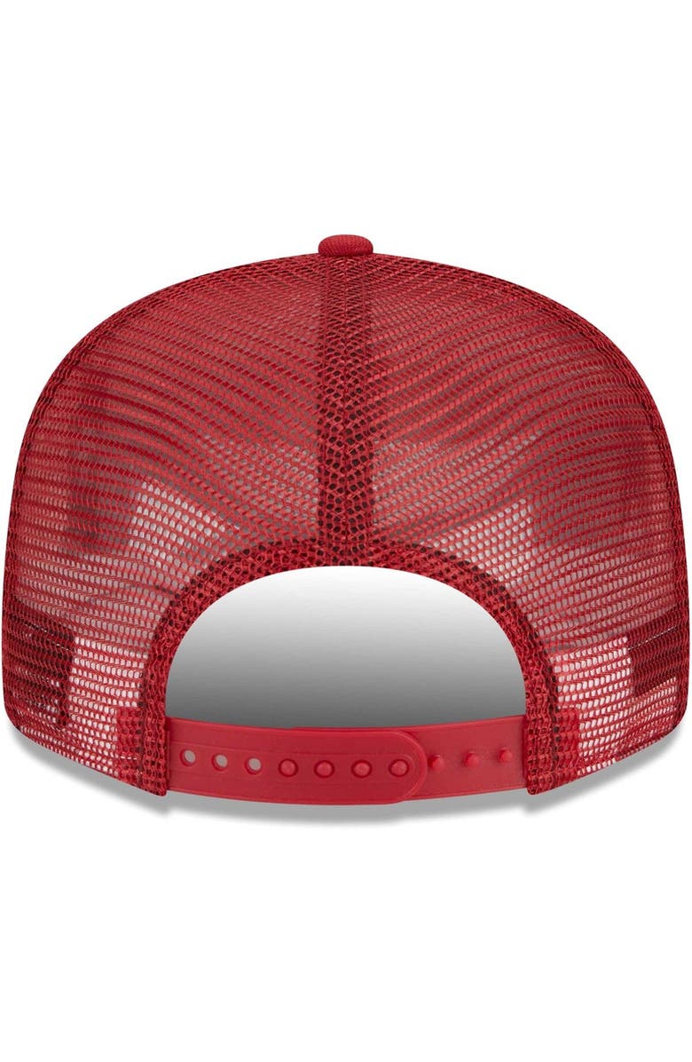 New Era Men's New Era Cardinal Arizona Cardinals Collegiate Trucker 9FIFTY Snapback Hat, Alternate, color, Cardinal