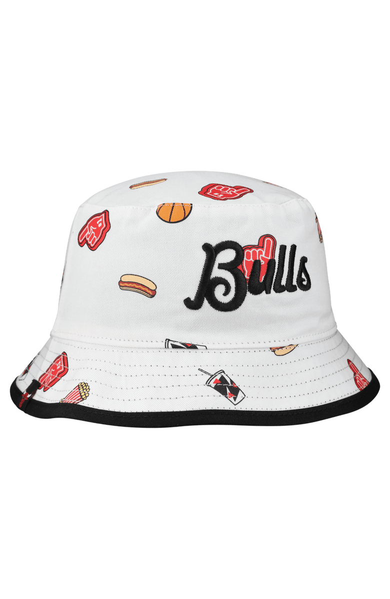 New Era Men's New Era White Chicago Bulls Team Cheer Reversible Bucket Hat, Alternate, color, White