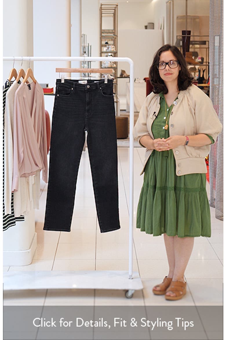 The Pencil Crop High Waist Ankle Slim Straight Leg Jeans video