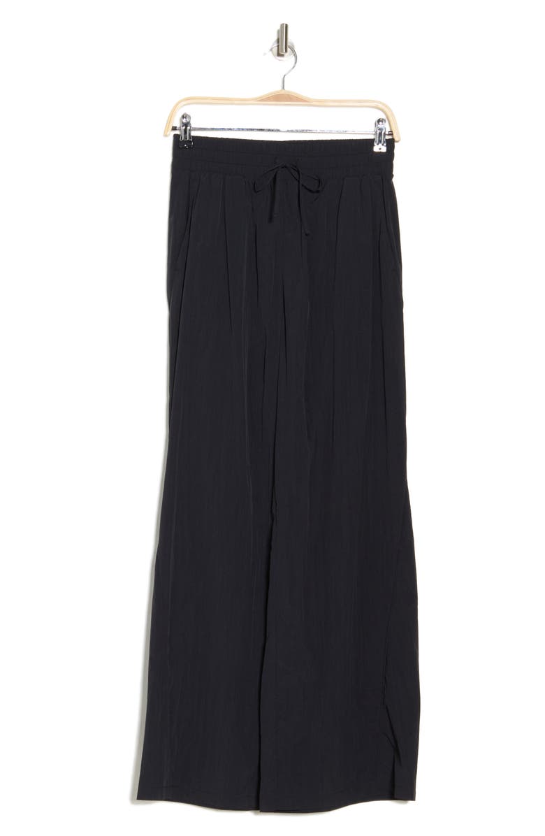 Z by Zella Cadence Wide Leg Track Pants, Alternate, color, Black
