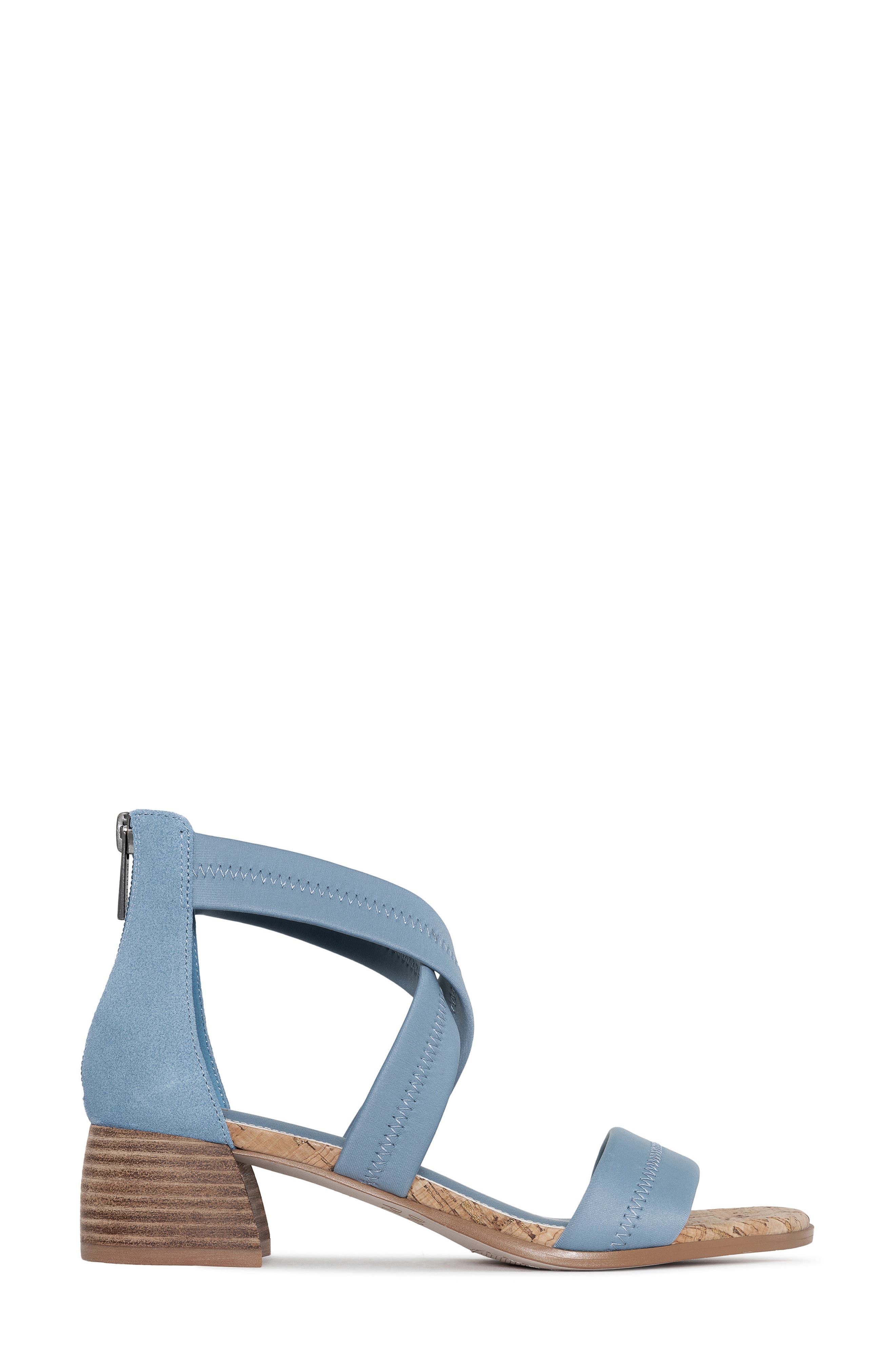 Donald Pliner Snake Embossed Sandal, Alternate, color, Denim