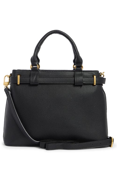 T Tahari Overlook Leather Satchel In Black