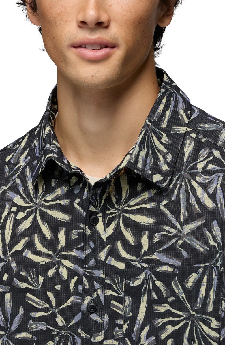 prAna Hybridizer Short Sleeve Performance Button-Up Shirt, Alternate, color,