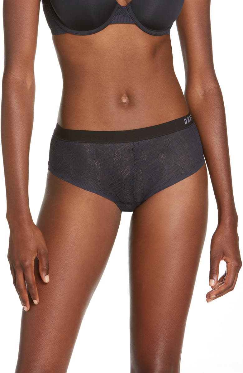 DKNY Lace Comfort Hipster Panties, Main, color, 