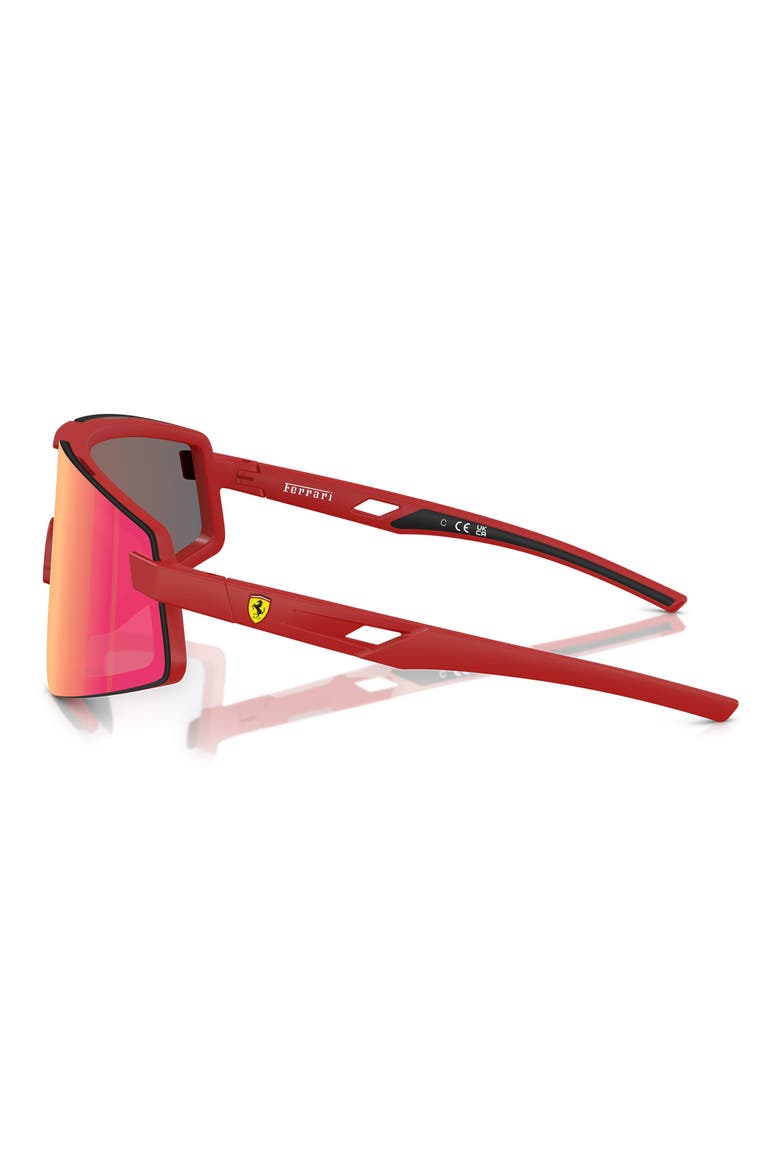 47mm Shield Sunglasses, Alternate, color, MATTE RED