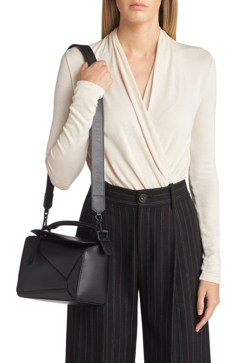 Loewe Small Puzzle Leather Bag, Alternate, color,