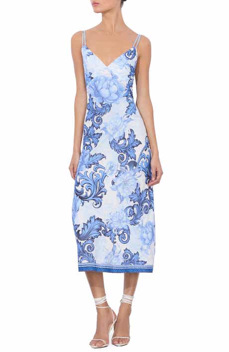 Alice + Olivia Kiro Strappy Midi Slipdress