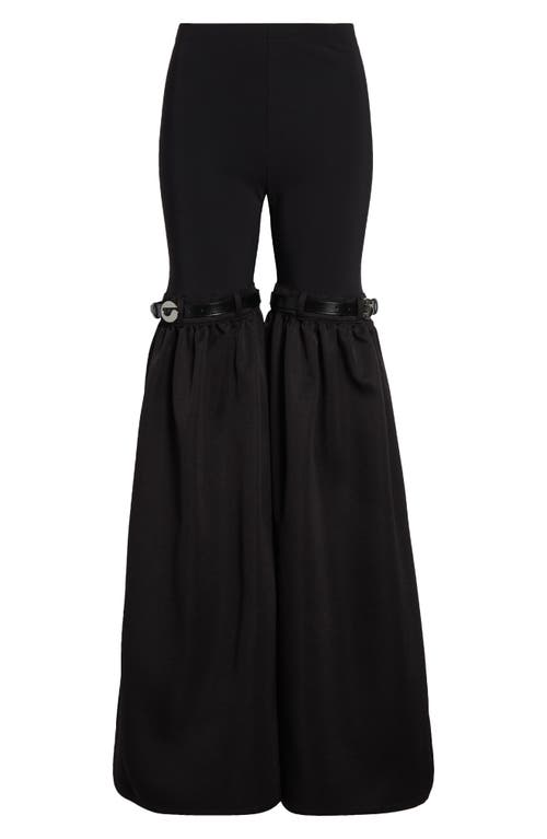 Coperni Hybrid Faux Leather Flared Pants