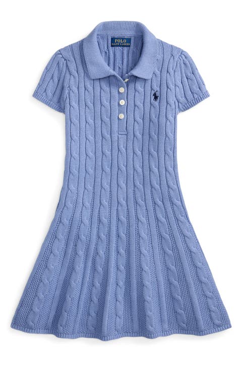 Kids' Cable Stitch Sweater Dress