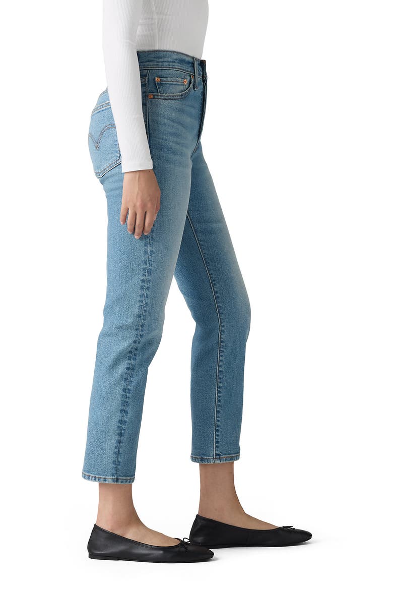 Wedgie High Waist Ankle Straight Leg Jeans, Alternate, color, LUNCH PLANS