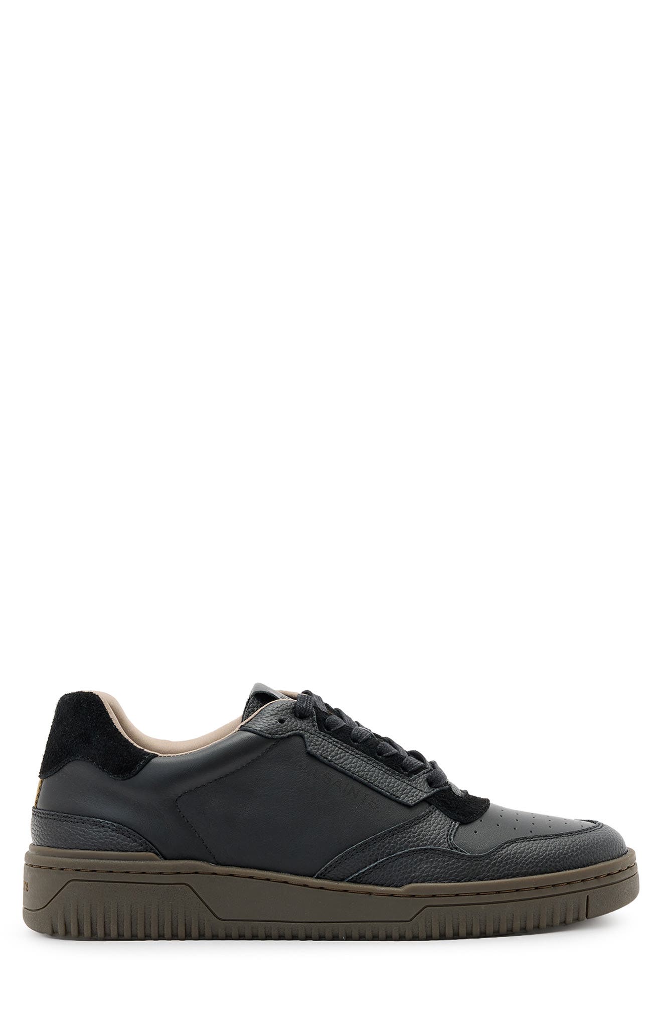 AllSaints Regan Low Top Sneaker, Alternate, color, Black/ Gum