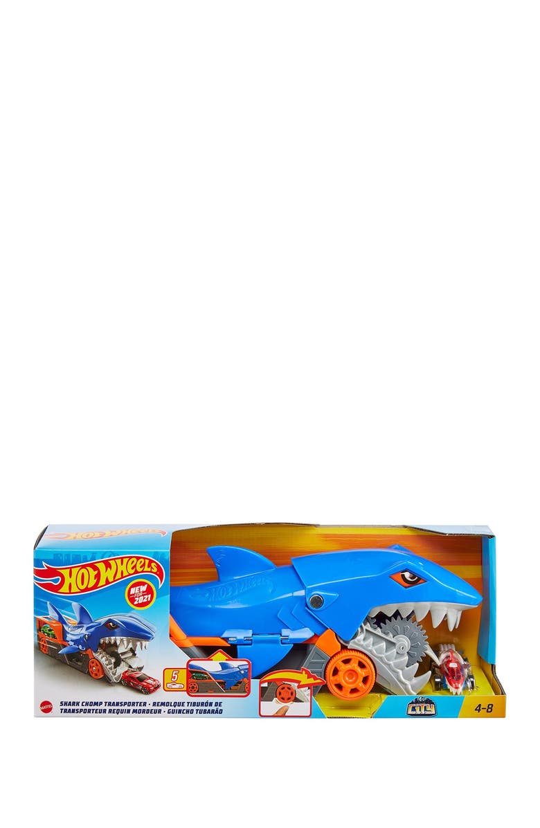 Hot Wheels <sup>®</sup> Shark Chomp Transporter, Main, color, Asst