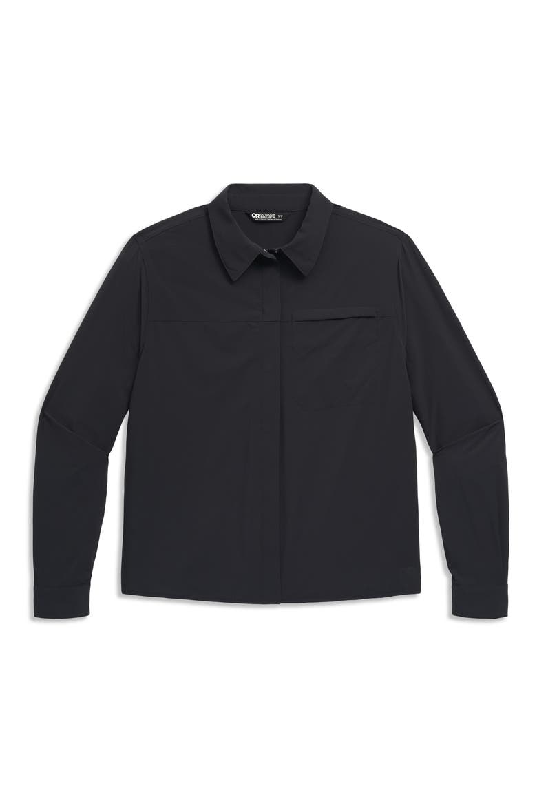 Astroman Long Sleeve Sun Shirt, Alternate, color, BLACK