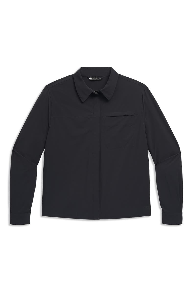 Outdoor Research Astroman Long Sleeve Sun Shirt, Alternate, color, Black