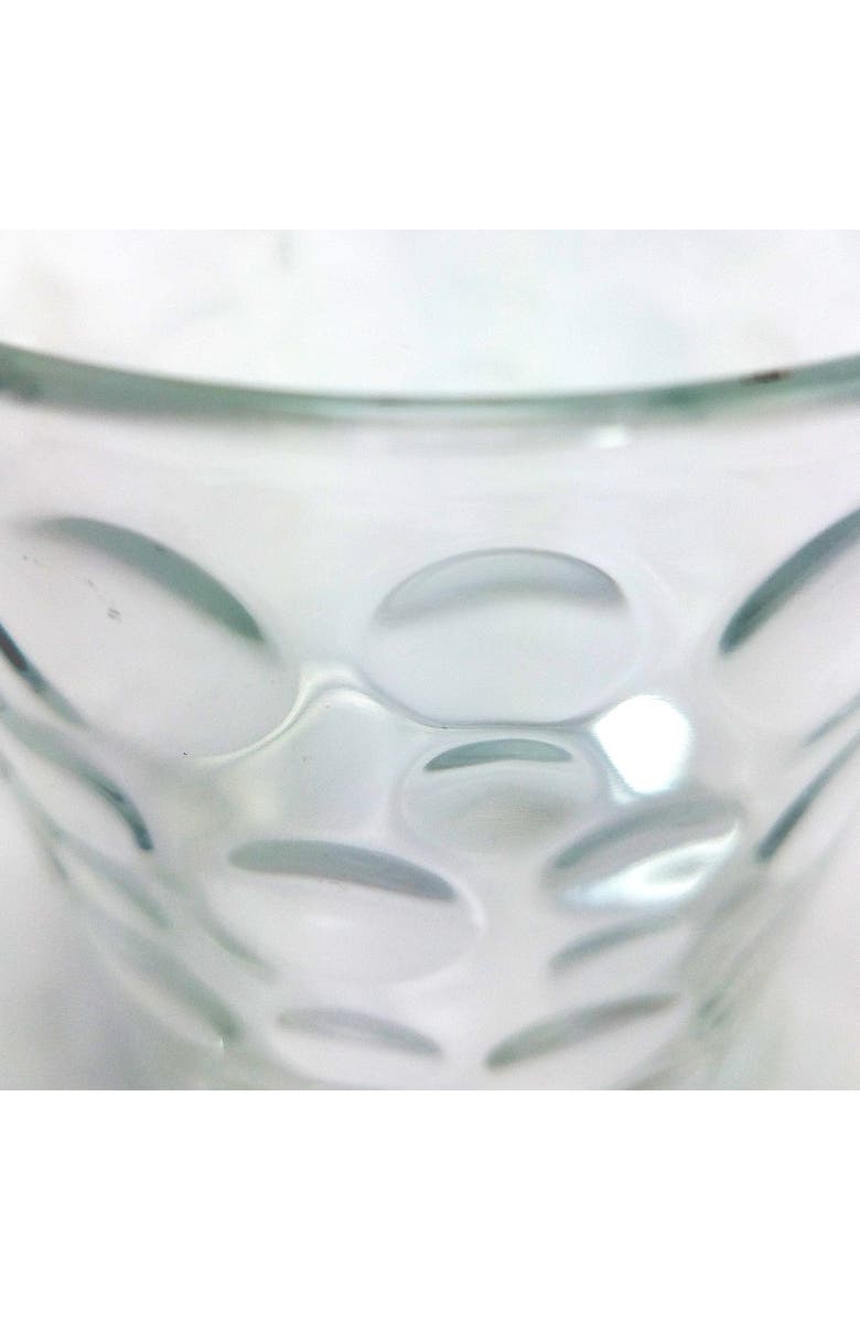 Gibson Home Great Foundations 4-Piece 13 oz. Double Old Fashioned Glass Set, Bubbles Pattern, Alternate, color, Clear