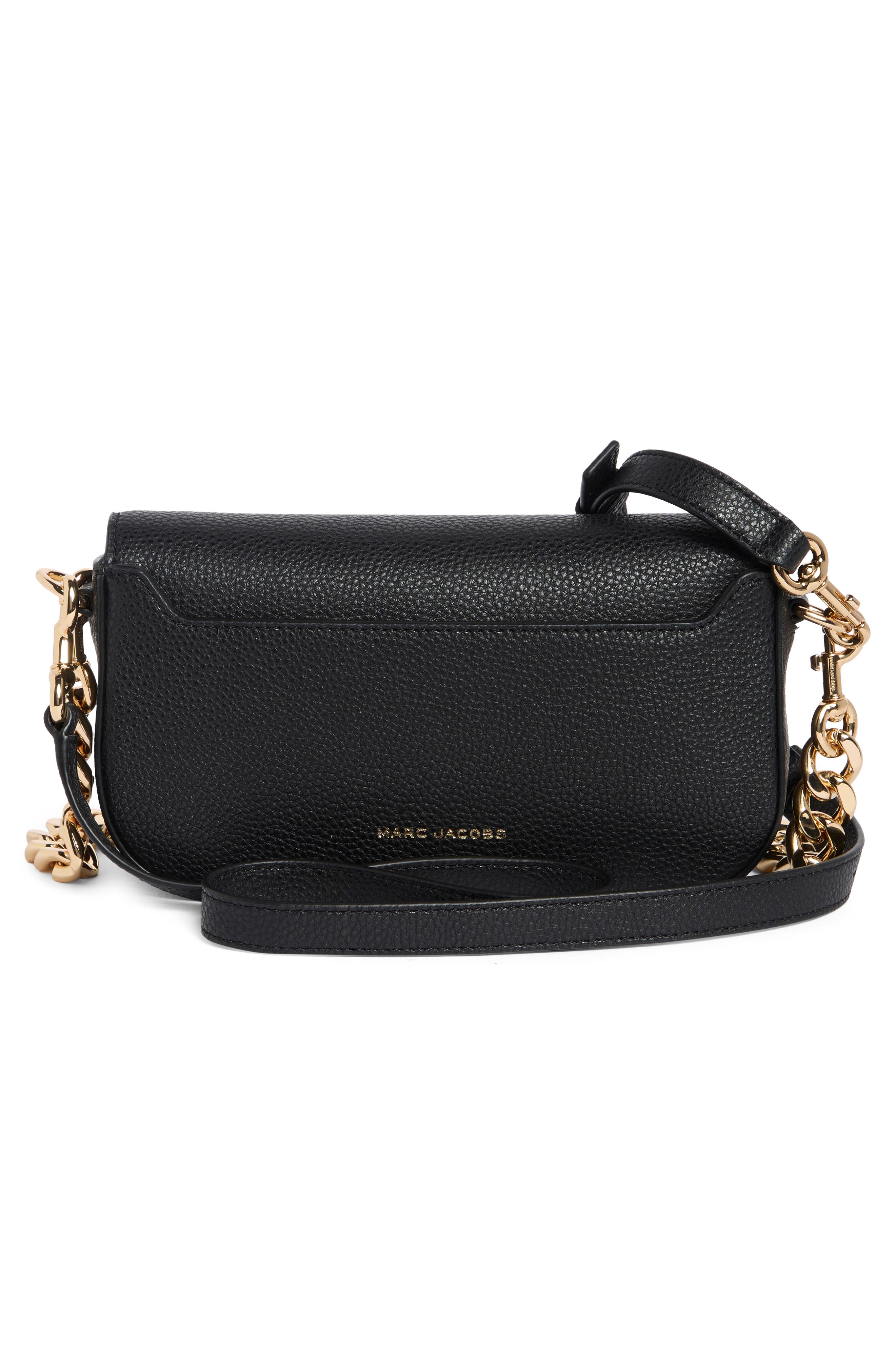Signet Turnlock Chain Crossbody Bag, Alternate, color, BLACK