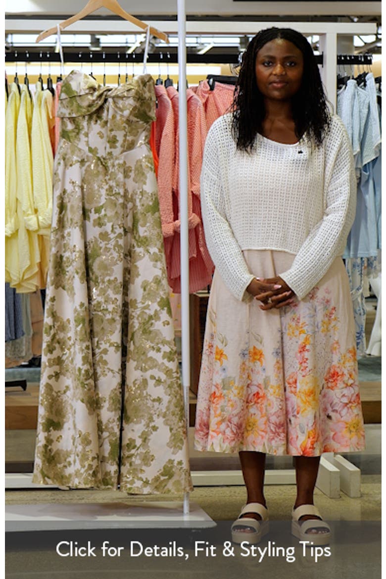 Antoinette Floral Jacquard Gown video