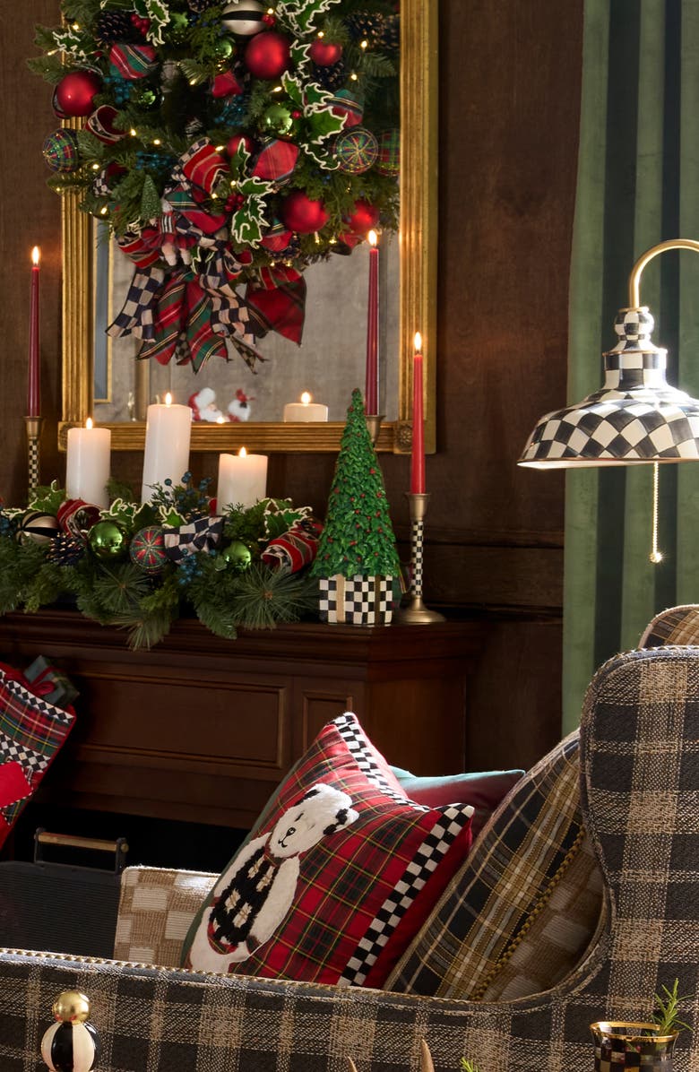 MACKENZIE CHILDS Holly Leaf Tree, Alternate, color, Green