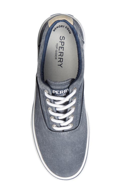 Sperry Top-sider® Sperry Halyard Cvo Recycled Cotton Sneaker In Navy
