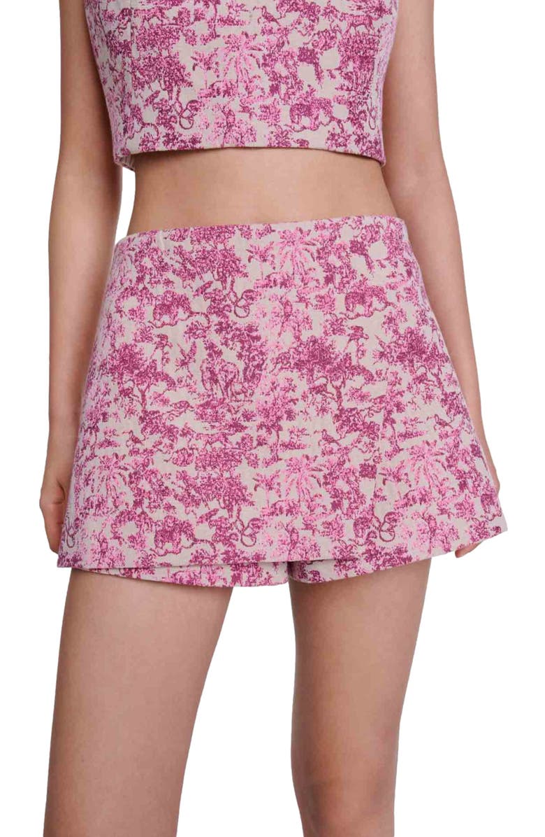 maje Layered shorts, Main, color,