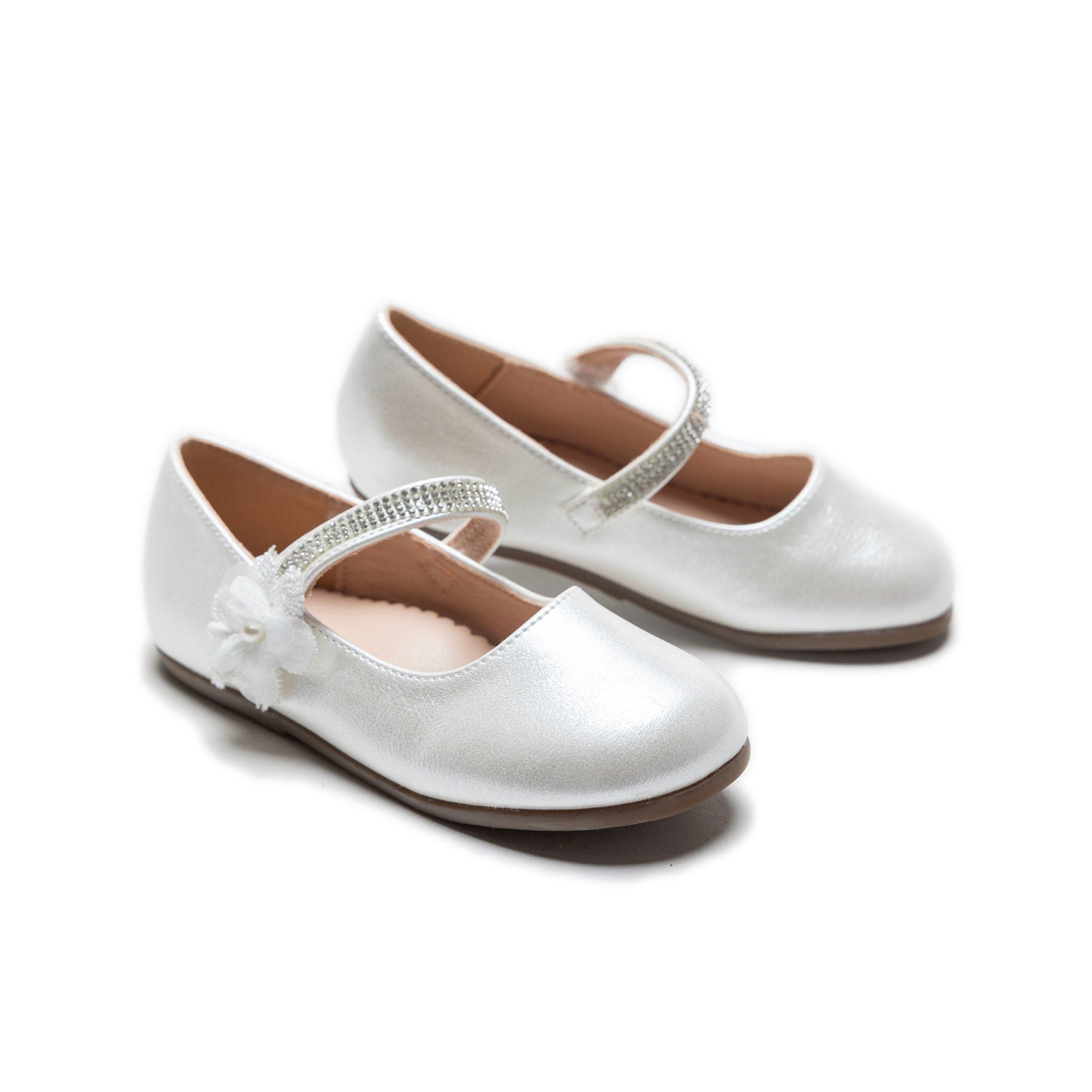 Tulleen Primrose Rhinestone Flats, Main, color, Cream