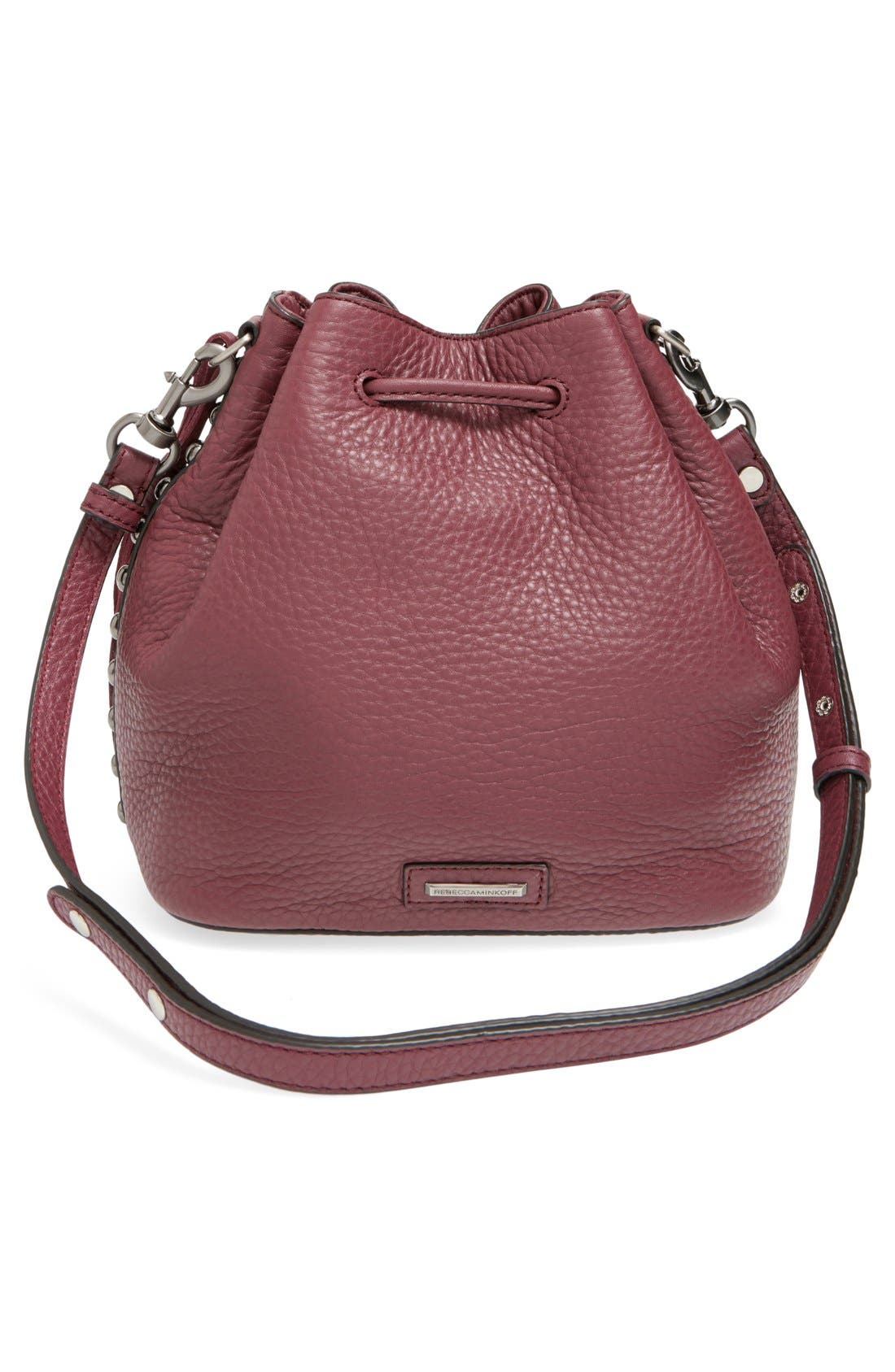 Unlined Bucket Bag, Alternate, color, PORT