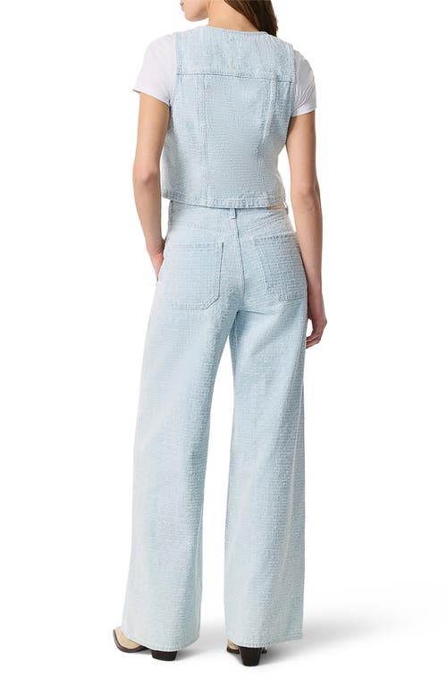 Rag & Bone Juliana Tweed Button-front Vest In Sky Blue Tweed In Blue