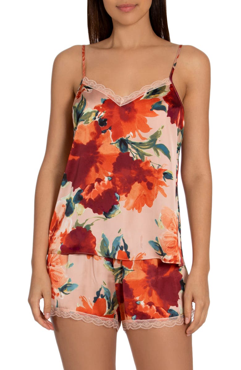 Midnight Bakery Oriana Floral Print Short Pajamas, Main, color, 