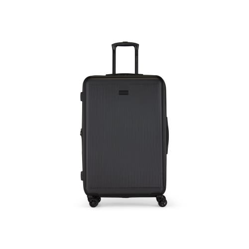 Bugatti Singapore Hardside Check-in Large Luggage With Expansion In Black