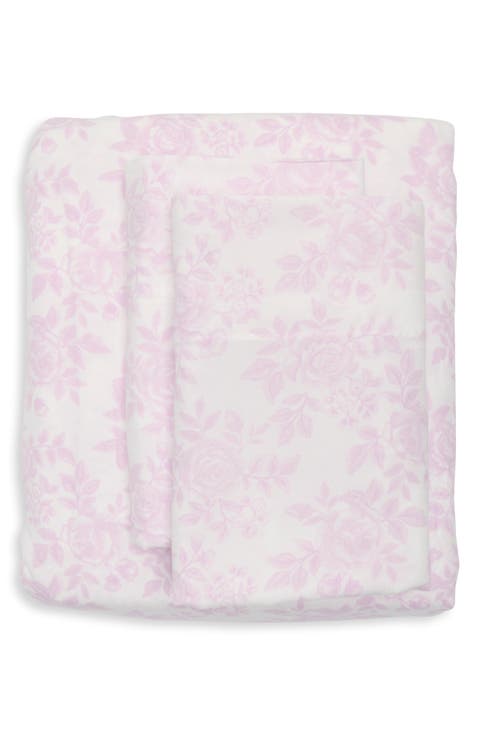 Floral Microfiber Sheet Set