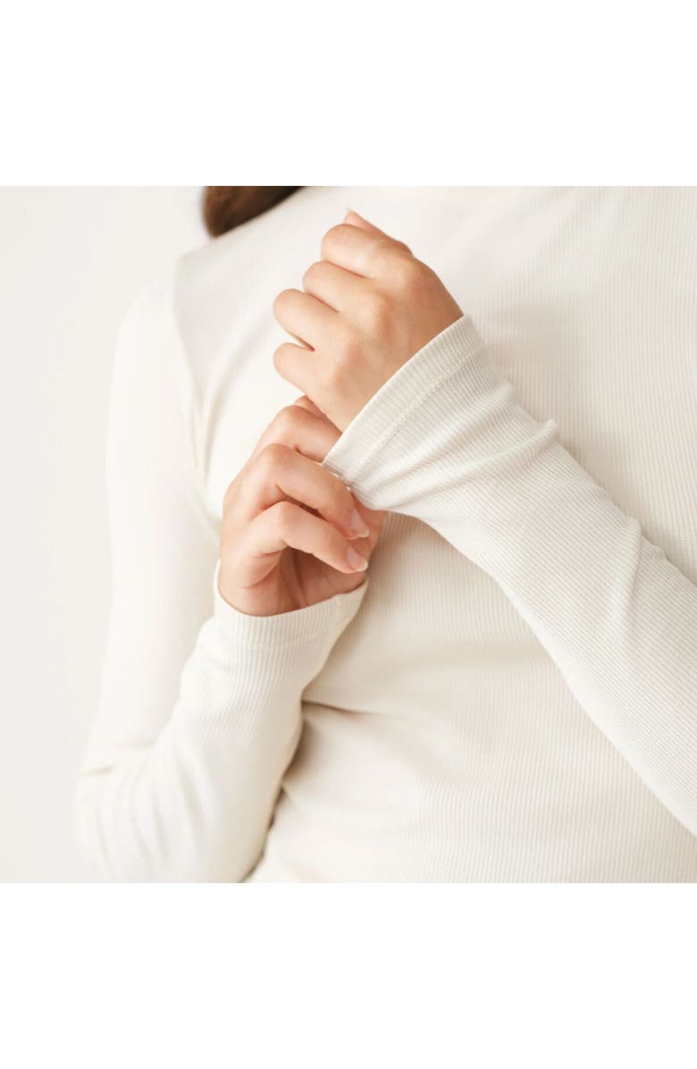 Hikerkind Ribbed Merino Turtleneck 02 - Women's, Alternate, color, Betula