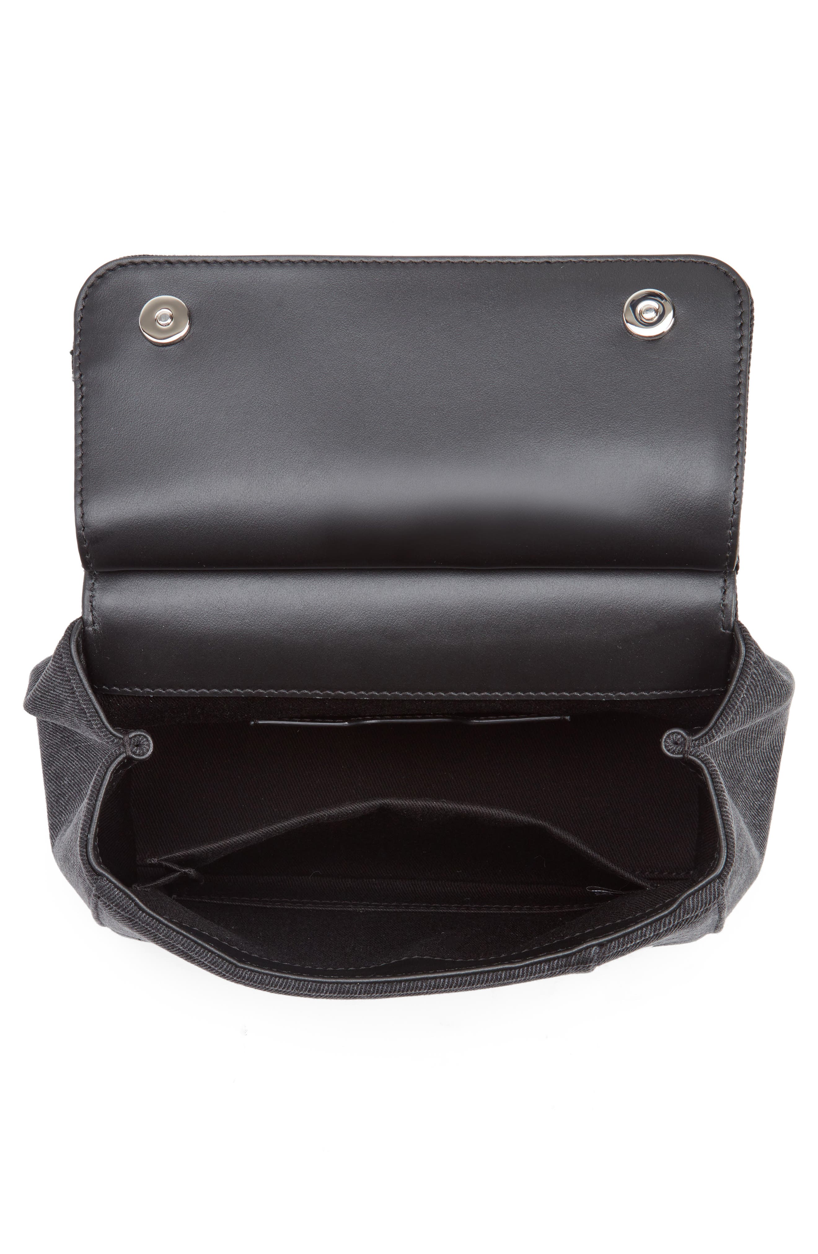 Dolce&Gabbana Small Sicily Denim Satchel, Alternate, color, 