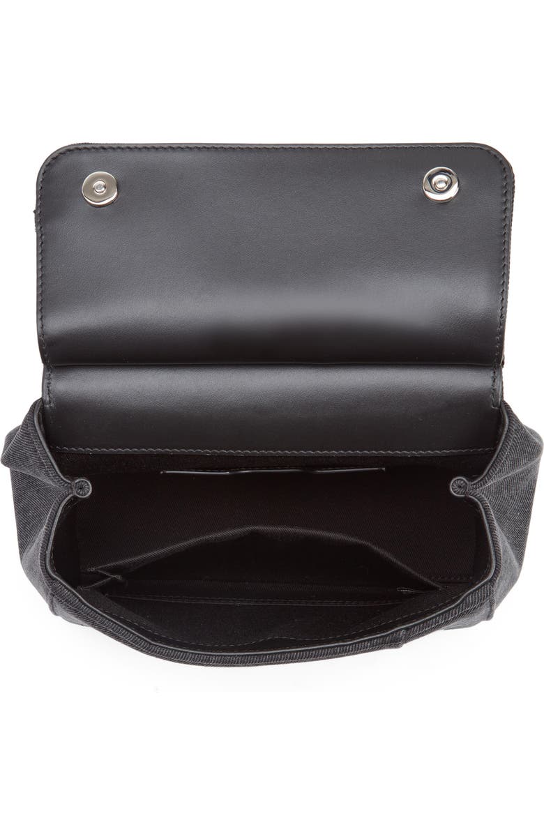 Dolce&Gabbana Small Sicily Denim Satchel, Alternate, color,