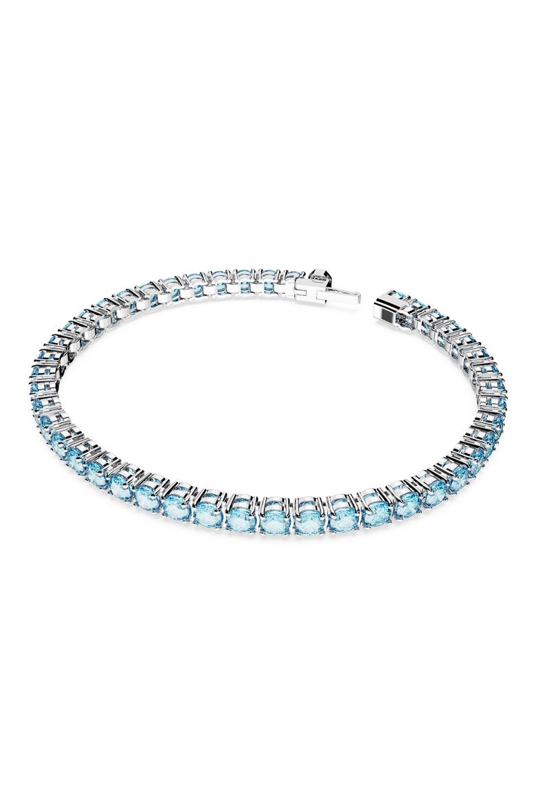Matrix Crystal Tennis Bracelet, Alternate, color, BLUE