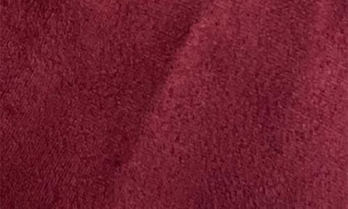Marcus Adler Studded Faux Suede Gloves In Burgundy