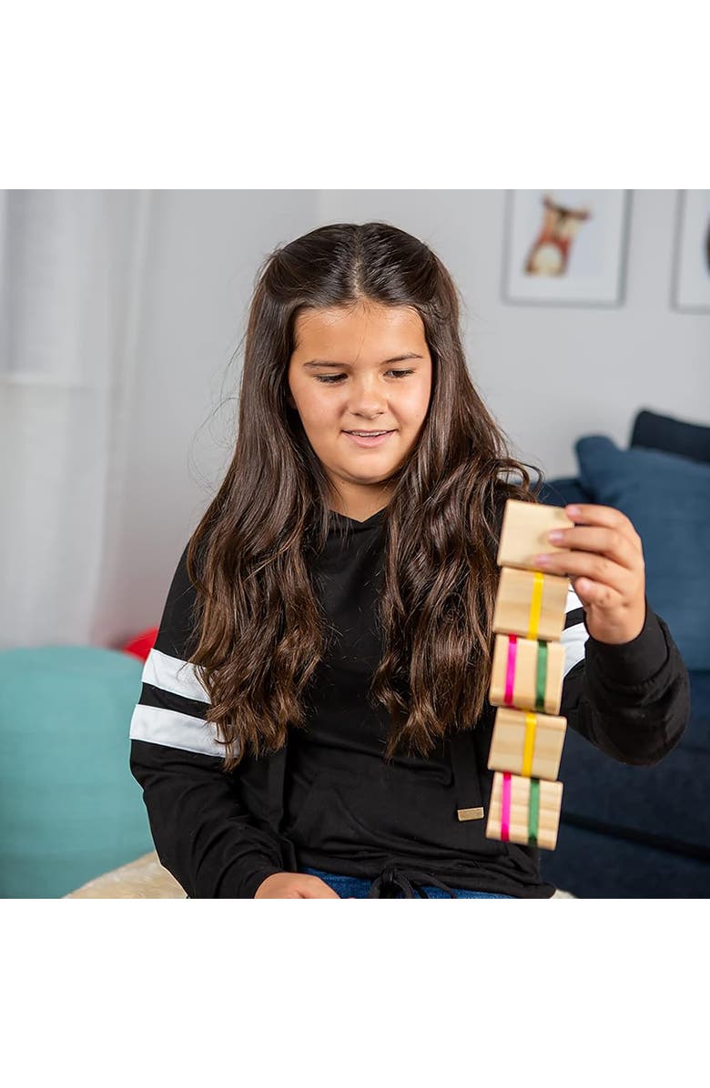 Toysmith Retro Wooden Puzzle, Alternate, color, Multicolored